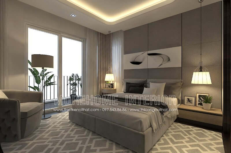 Giường ngủ chung cư hiện đại Giường ngủ chung cư hiện đại