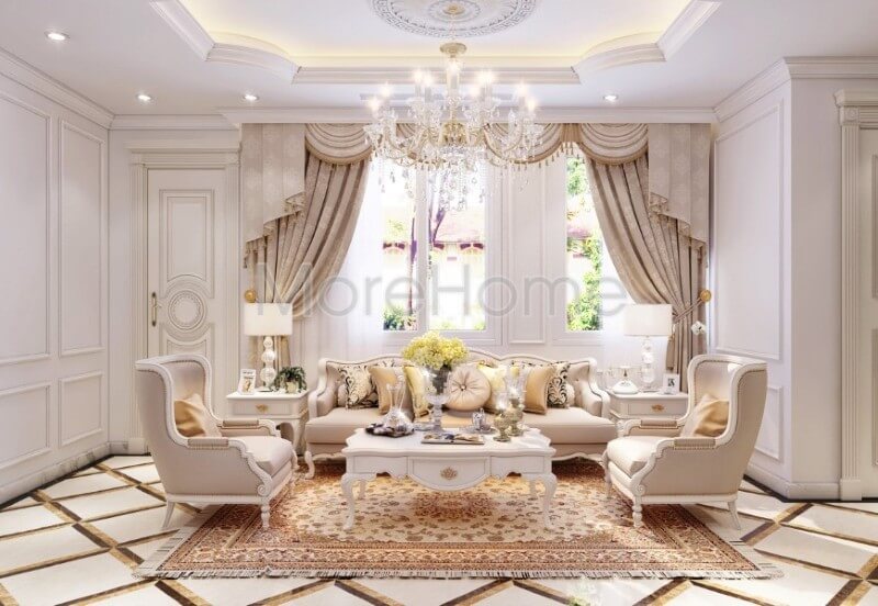 Sofa chung cư tân cổ điển Sofa chung cư tân cổ điển