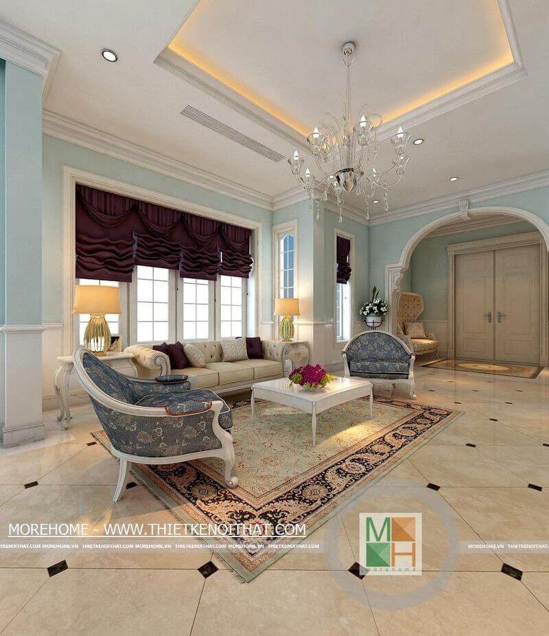 Sofa chung cư tân cổ điển Sofa chung cư tân cổ điển