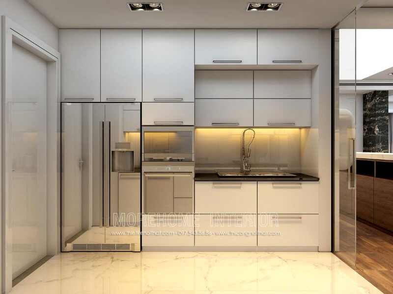 Gợi ý tủ bếp chữ i hiện đại cho căn hộ nhỏ như nhà phố, chung cư.. Tủ bếp hiện đại, tủ bếp chữ u, tủ bếp chữ i, tủ bếp chữ l