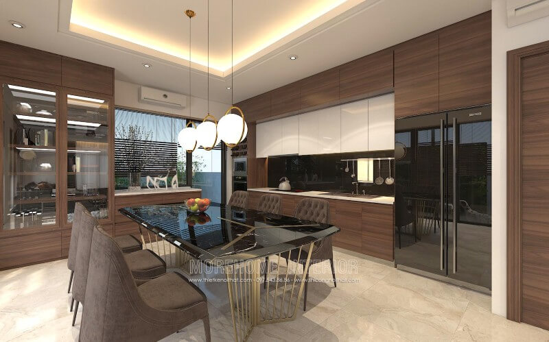 Thiết kế tủ bếp hiện đại, đơn giản tập trung vào công năng sử dụng mang lại sự tiện nghi nhất cho gia chủ Thiết kế và sản xuất tủ bếp đẹp