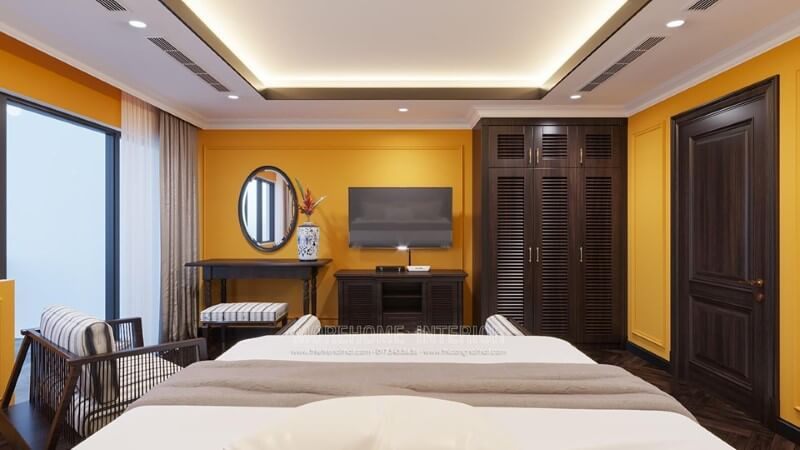 Mẫu cửa gỗ 1 cánh cao cấp cho phòng ngủ