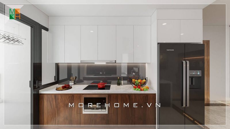 Mẫu thiết kế phòng bếp đơn giản nhưng vẫn cao cấp, sang trọng, tiện nghi cho chung cư, nhà phố, biệt thự phong cách hiện đại