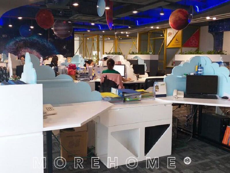 Trang trí nội thất văn phòng theo phong cách hiện đại, trẻ trung