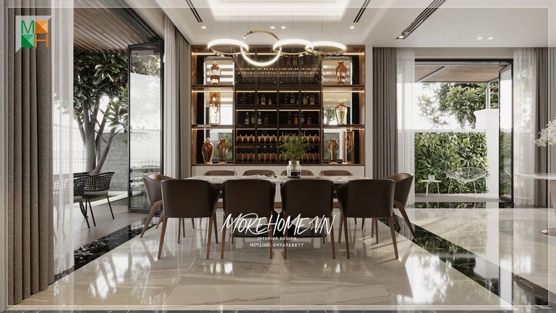 Đá lát sàn với vẻ bề ngoài sáng bóng giúp các mẹ nội trợ dễ dàng trong vấn đề lau chùi dọn dẹp hàng ngày.