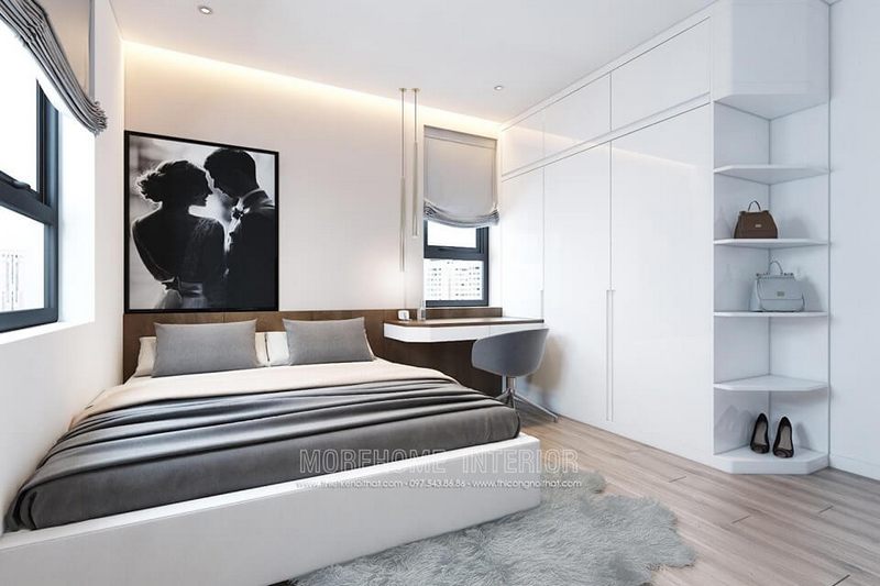 Thiết kế nội thất cho phòng ngủ master đẹp đẽ.